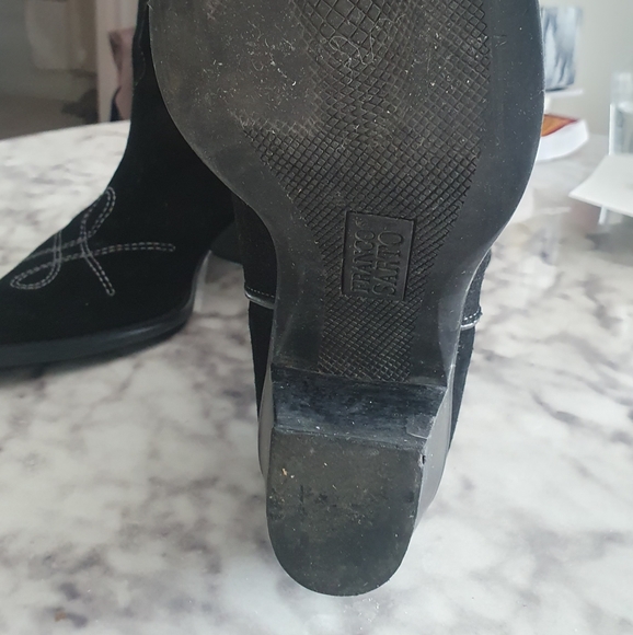 Cowboy black suede boots Franco Sarto - Picture 7 of 8